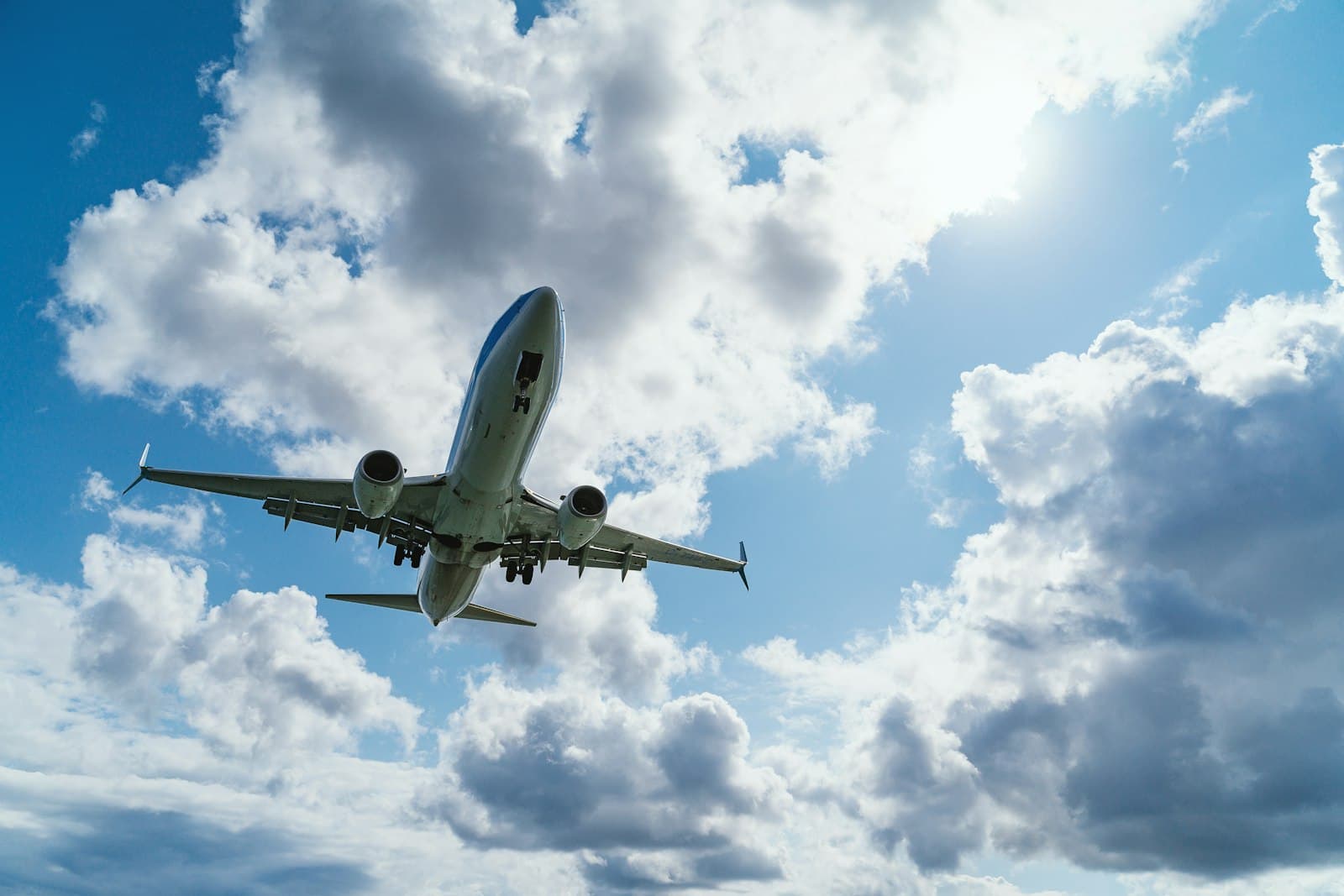 Airport terminal and parked aircraft
